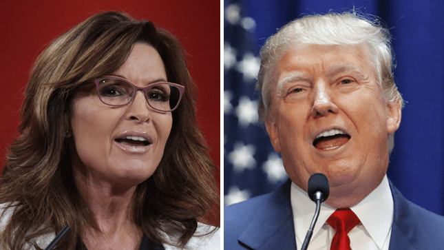 Sarah Palin, Donald Trump, 2016