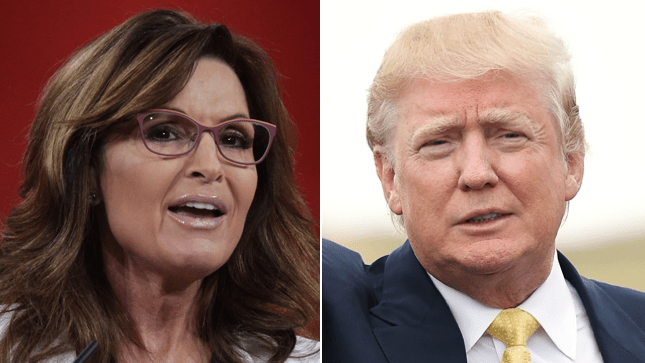 Donald Trump, Sarah Palin