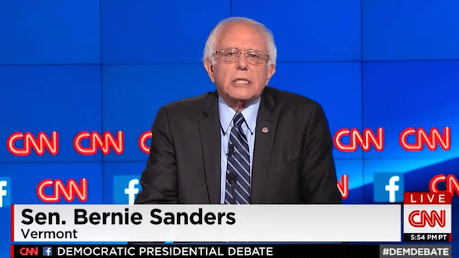 Bernie Sanders, Climate Change, CNN Debate