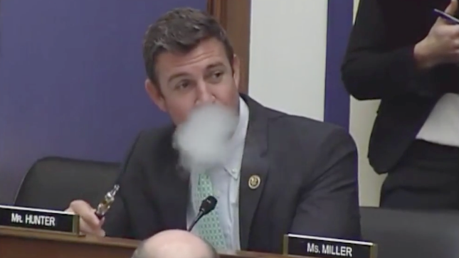 Duncan Hunter, Vape, Vaping, e-cig