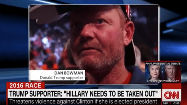 Dan Bowman, Trump supporter