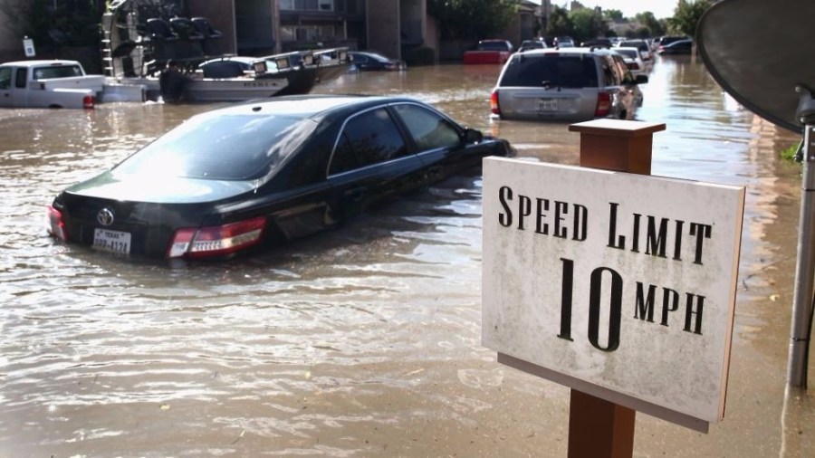 Harvey flooded cars