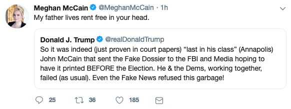 Deleted Meghan McCain Tweet