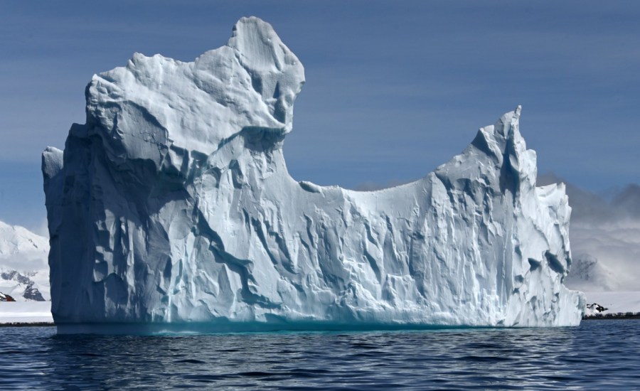 a photo of iceberg in Antarctica