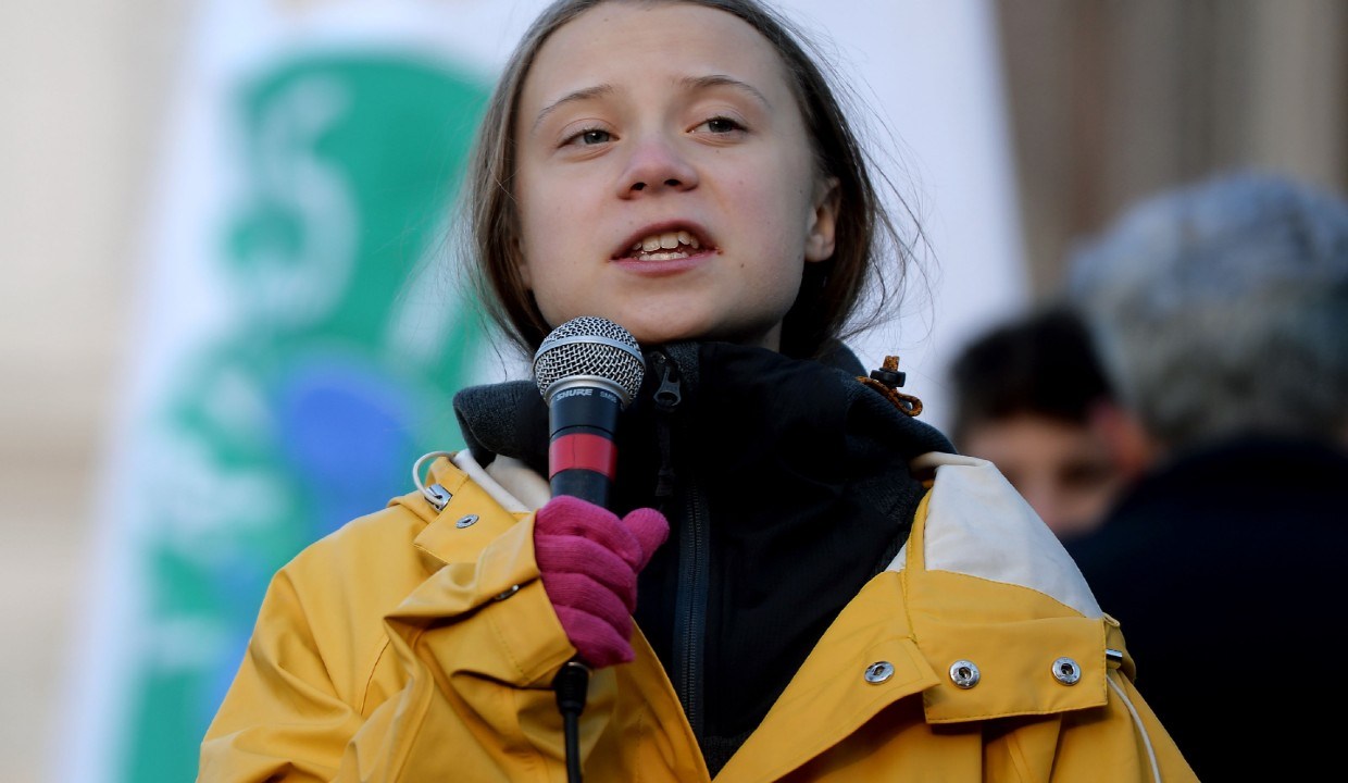 greta thunberg climate change activism davos switzerland remarks house still on fire 2020 global world economic forum