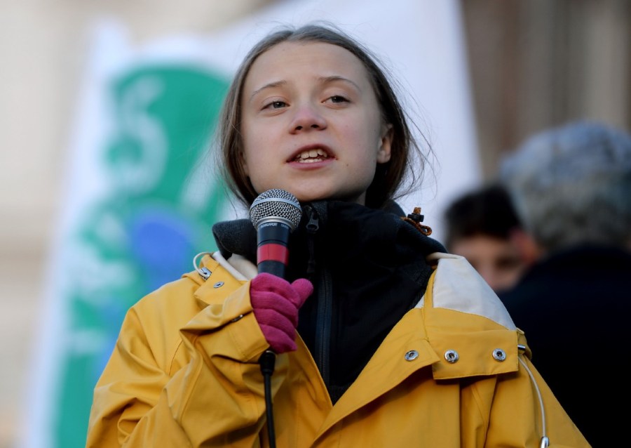 greta thunberg climate change activism davos switzerland remarks house still on fire 2020 global world economic forum