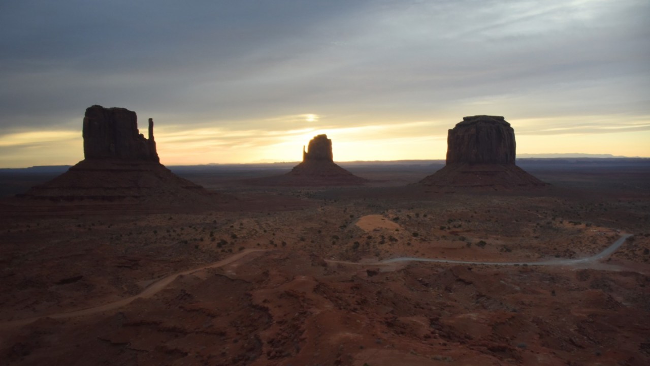 a view of monument valley on the navajo nation reservation