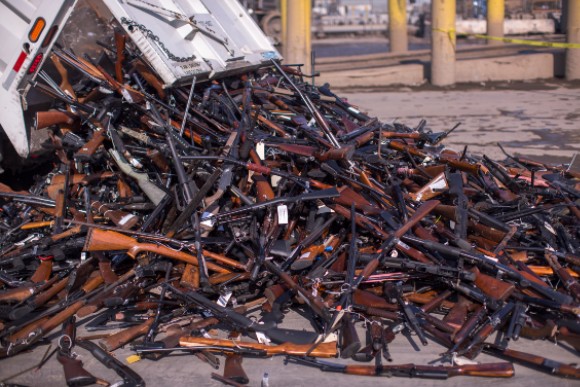 Pile of guns