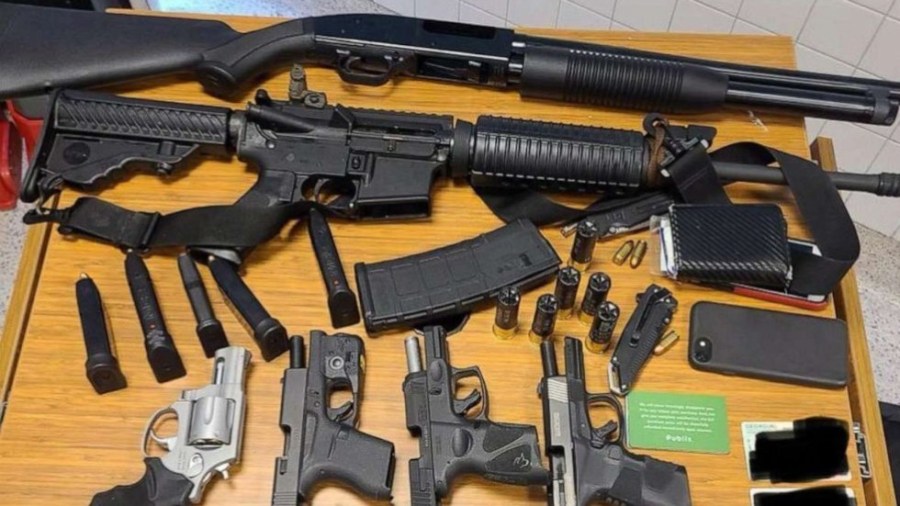 Seized guns