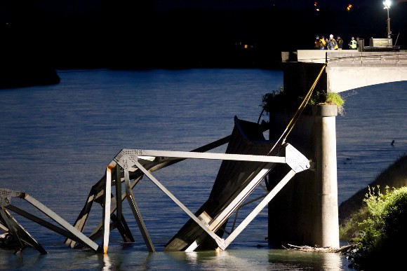 Bridge collapsed