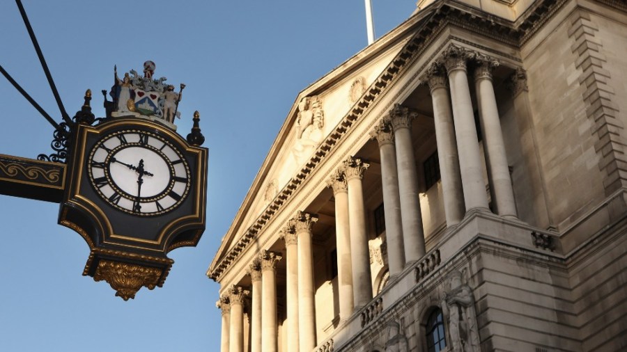 The Bank of England is seen in London