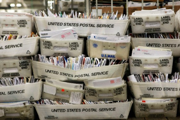 Mail piled up