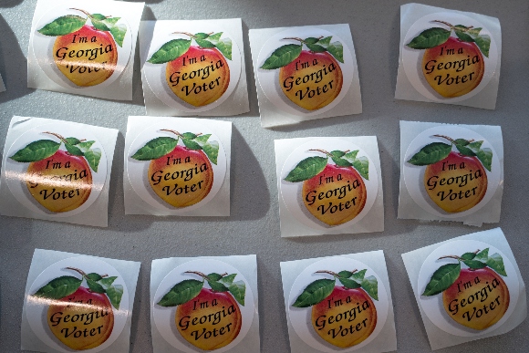 Georgia voting stickers