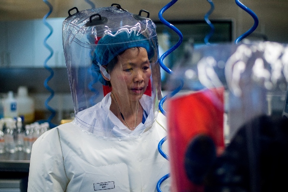 Chinese virologist Shi Zhengli is seen inside the P4 laboratory in Wuhan