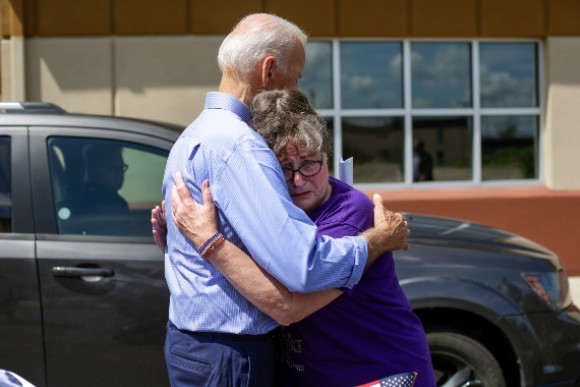 Biden consoles a widow on the 2020 campaign trail