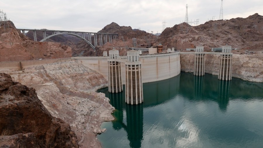 The U.S. Bureau of Reclamation reported that Lake Mead, North America's largest artificial reservoir, dropped to 1,071.53 feet above sea level, the lowest it's been since being filled in 1937