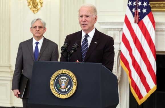 President Biden with Attorney General Garland