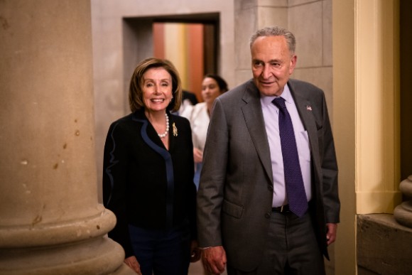 Senate Majority Leader Chuck Schumer and Speaker Nancy Pelosi