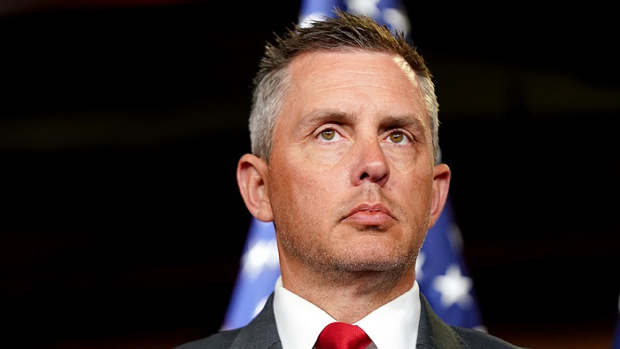 Rep. Kelly Armstrong (R-N.D.) is seen during a press conference on Wednesday, July 21, 2021 regarding Speaker Nancy Pelosi (D-Calif.) removing Reps. Jim Jordan (R-Ohio) and Jim Banks (R-Ind.) off of the January 6 Select Committee.