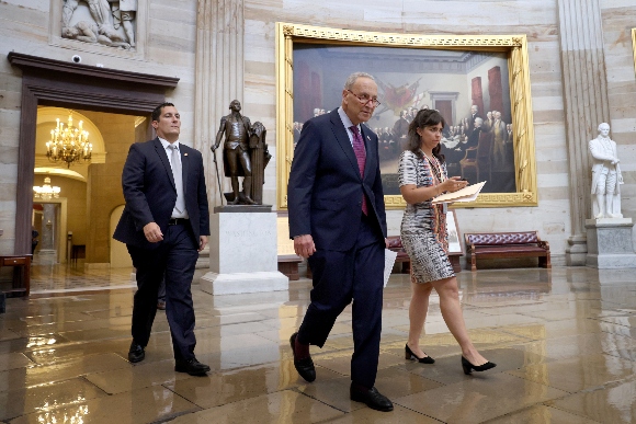 Senate Majority Leader Charles Schumer (D-N.Y.) at the Capitol