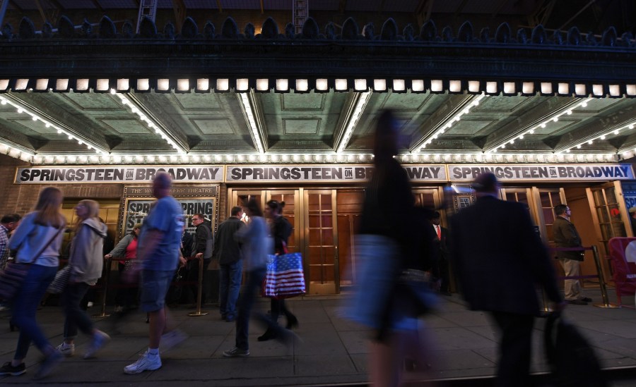 The Broadway League, a national trade association, said Tuesday that owners and operators of performance spaces in New York City’s famed theater district “will continue their mask optional policy through August and until further notice.”