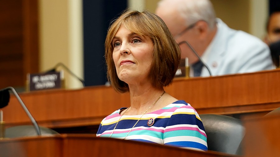 Rep. Kathy Castor (D-Fla.) is seen at a House Energy and Commerce Committee oversight hearing of the Federal Energy Regulatory Commission on Tuesday, July 27, 2021.