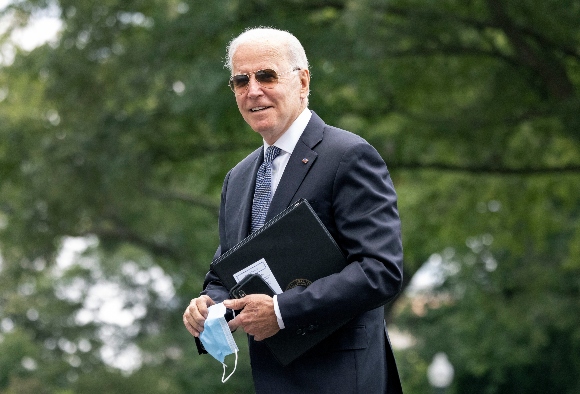 President Biden arrives at the White House