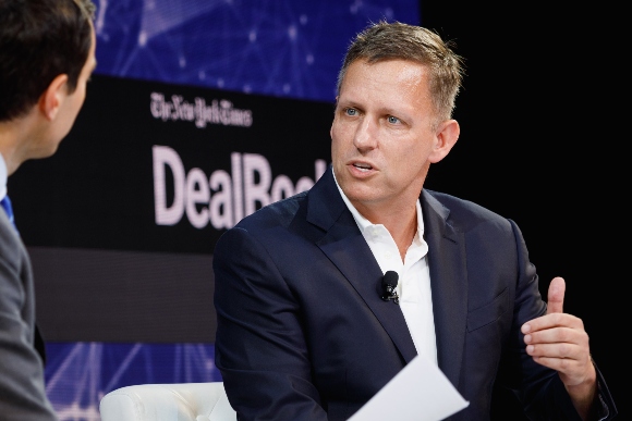 Peter Thiel, Partner, Founders Fund speaks onstage