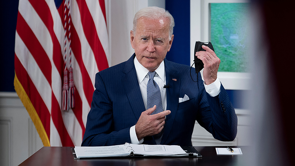 President Biden convenes a virtual Covid-19 Summit on the sidelines of the U.N. General Assembly, on Wednesday, September 22, 2021, in the South Court Auditorium of the White House.