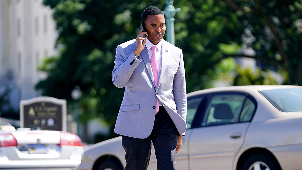 Rep. Ritchie Torres (D-N.Y.) arrives to the House Chamber for a series of votes on Thursday, June 24, 2021.