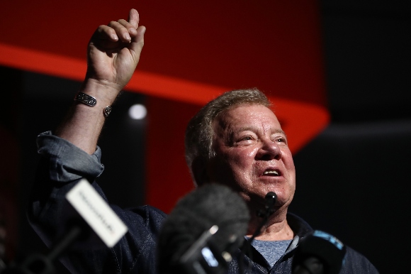 Actor William Shatner speaks