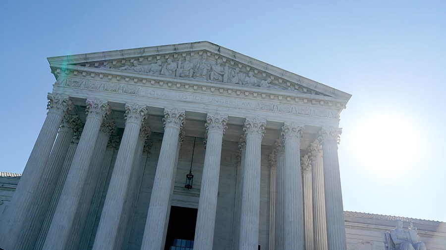 The Supreme Court in Washington, D.C., is seen on Friday, October 1, 2021.