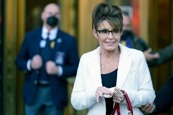 Sarah Palin leaves the courthouse in New York