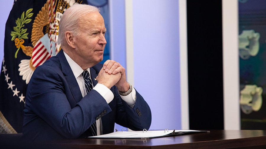 President Joseph Biden meets with researchers and patients to discuss ARPA-H, a new cutting-edge health research agency that will accelerate progress on curing cancer and other health innovations, at the White House in Washington, D.C. on Friday, March 18