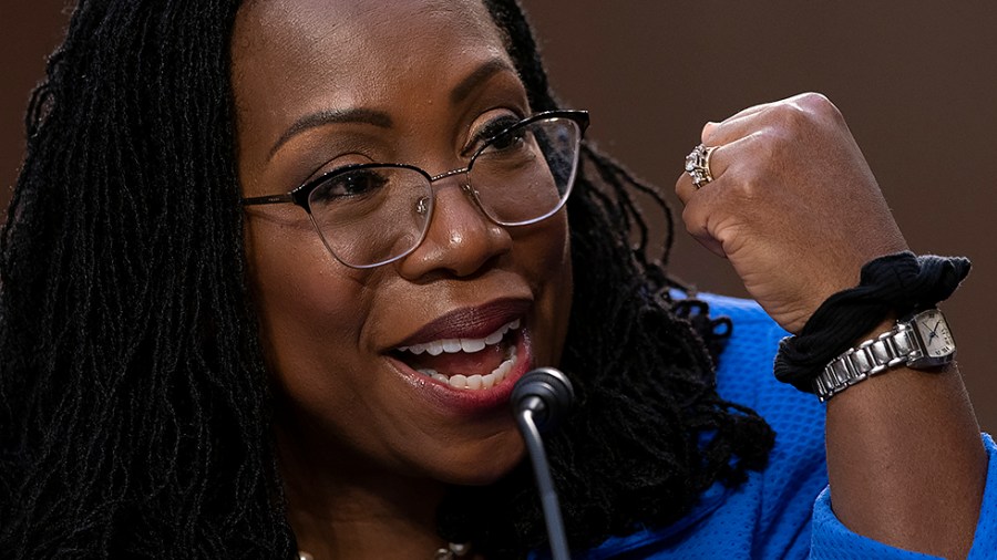 Supreme Court nominee Ketanji Brown Jackson answers questions during the third day of her Senate Judiciary Committee confirmation hearing on Wednesday, March 23, 2022.