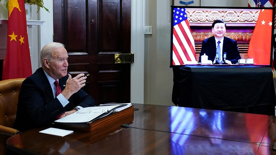 President Biden meets virtually with Chinese President Xi Jinping