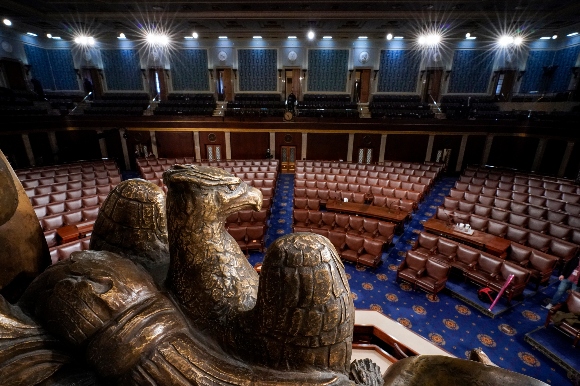 The chamber of the House of Representatives is seen at the Capitol