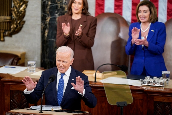 President Joe Biden delivers his State of the Union address to a joint session of Congress