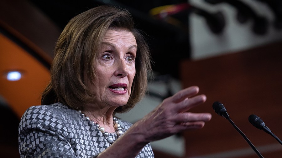 Speaker Nancy Pelosi (D-Calif.) for holds her weekly press conference discussing the passing of the Honor our PACT Act and President Biden’s first State of the Union in Washington, D.C., on Thursday, March 3, 2022.