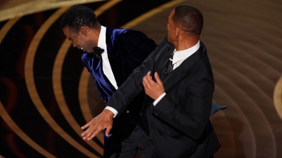 Actor Will Smith slaps comedian Chris Rock