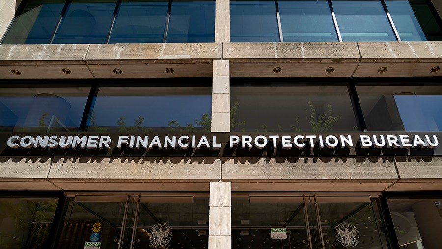 The Consumer Financial Protection Bureau is seen in Washington, D.C., on Wednesday, April 20, 2022.