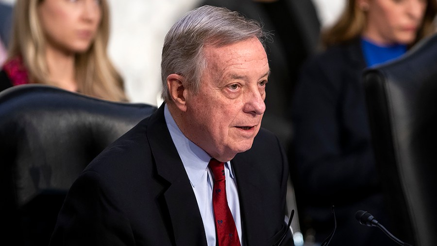 Senate Judiciary Committee Chairman Richard Durbin (D-Ill.) is seen during the second day of the confirmation hearing of Supreme Court nominee Ketanji Brown Jackson on Tuesday, March 22, 2022.