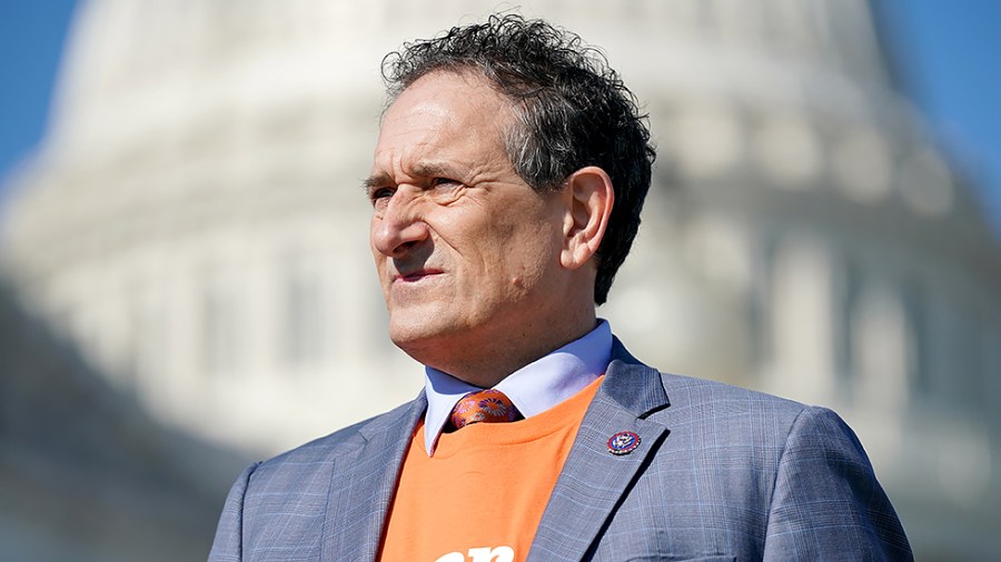 Rep. Andy Levin (D-Mich.) is seen during a press conference on Tuesday, February 8, 2022 to discuss the Protect Children Through Safe Gun Ownership Act.