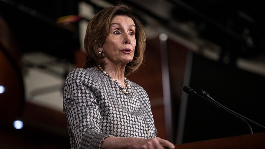 Speaker Nancy Pelosi (D-Calif.) addresses reporters during her weekly press conference on Friday, April 29, 2022.