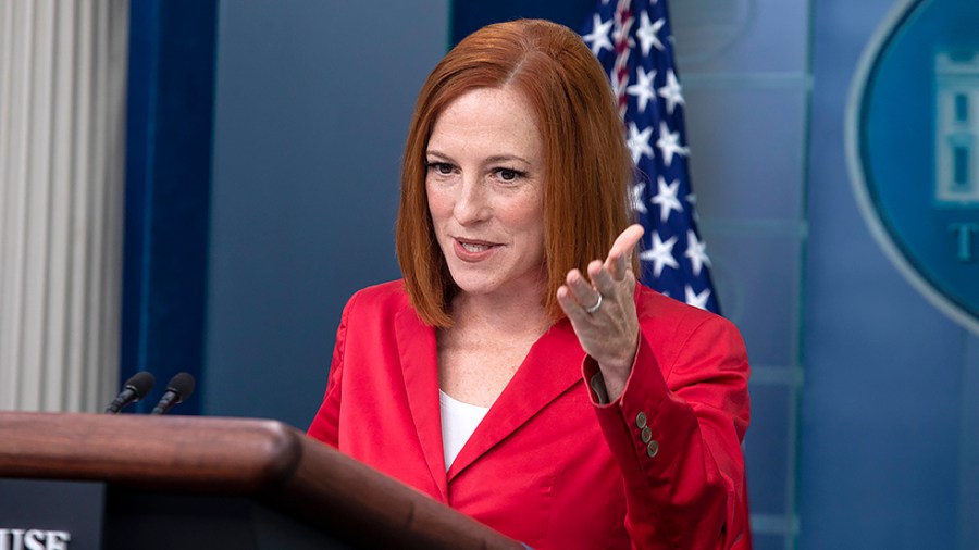 White House Press Secretary Jen Psaki delivers her daily briefing to the press, discussing U.S. support for Ukraine, the U.S.-Mexico border, and other topics on Monday, April 25, 2022.