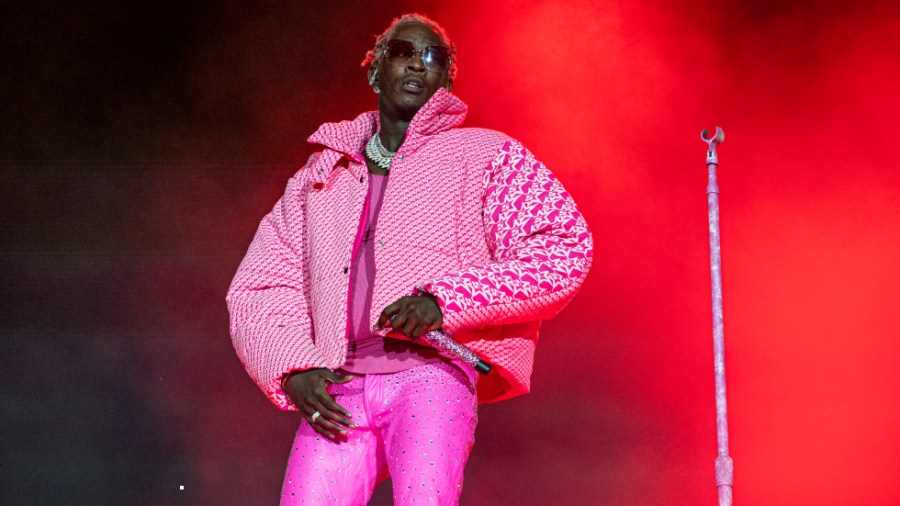 Young Thug performs on day four of the Lollapalooza Music Festival in August