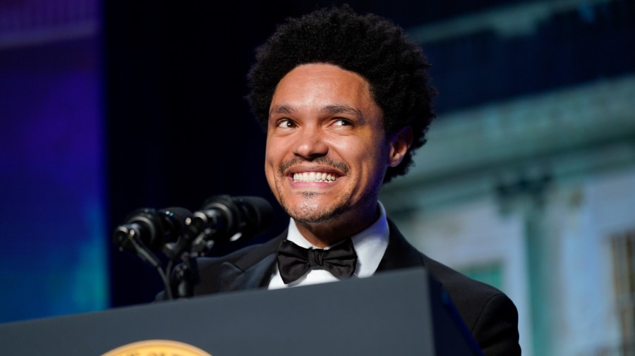 Trevor Noah, host of Comedy Central's "The Daily Show," speaks at the annual White House Correspondents' Association dinner.