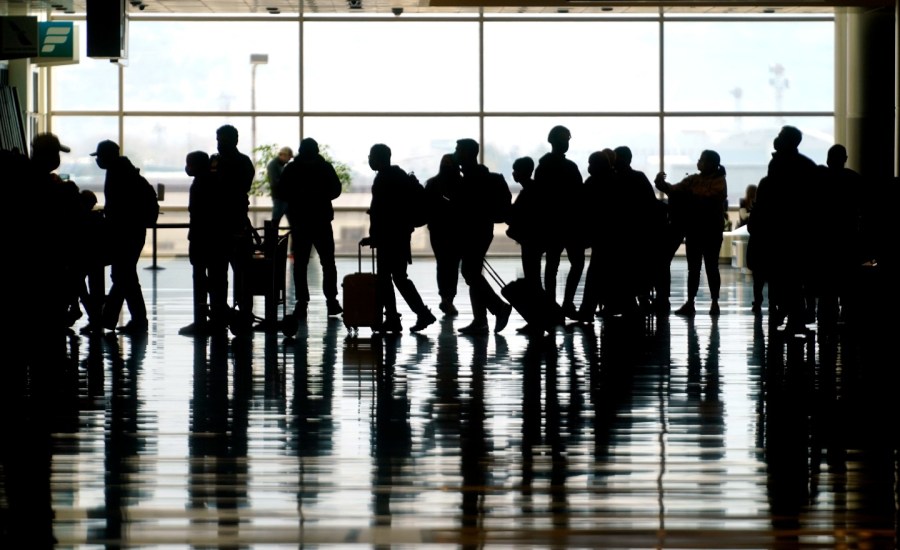 People in airport.