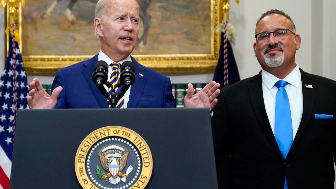 Joe Biden, Miguel Cardona