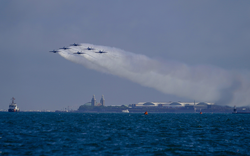 The U.S. Navy Blue Angels perform